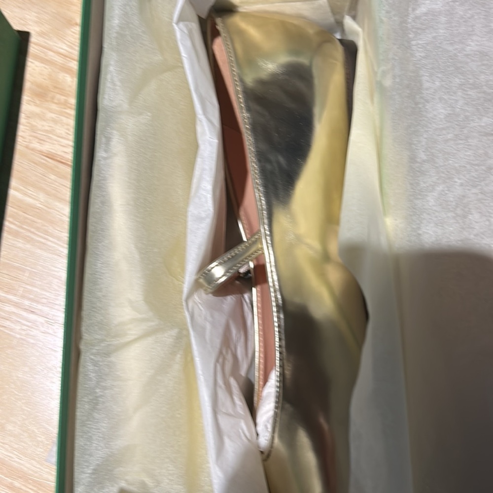 Jcrew metallic Mary Jane Anya Ballet Flat